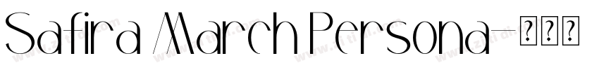 Safira March Persona字体转换